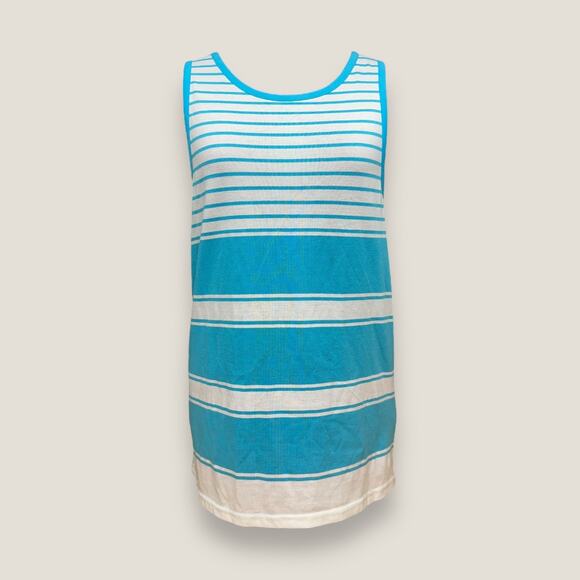 JLT Men’s Striped Blue and White Tank Top Sz: L - Picture 1 of 5